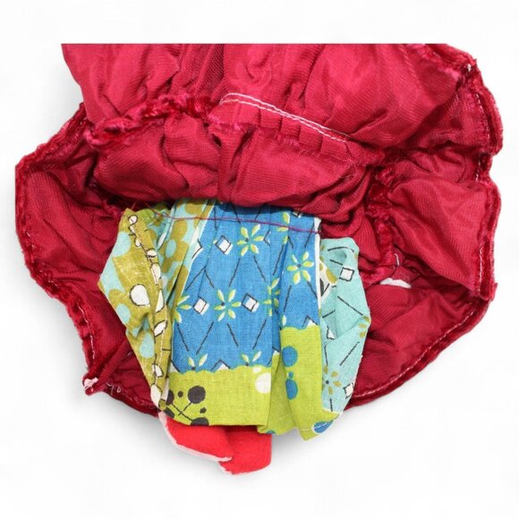 Handmade Native American Doll With Red Velvet Dress Beaded Earrings & Necklace T - Picture 4 of 8